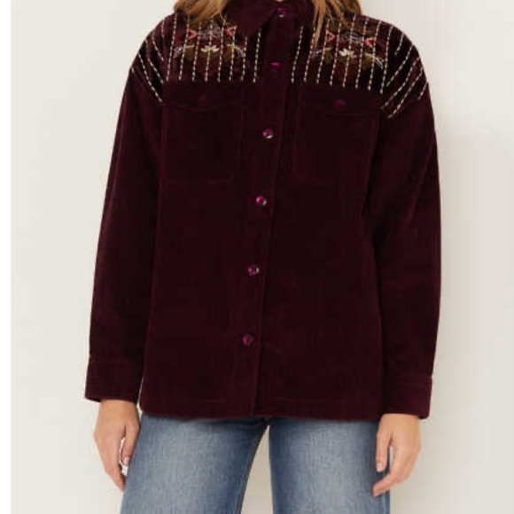 NWT Cleo & Wolf velvet shacket - Picture 3 of 8